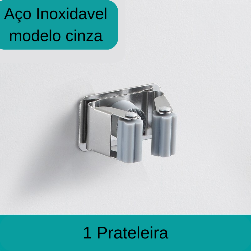 Suporte de Vassoura Montável - Organizador de Ferramentas em Aço Inoxidável para Casa - Promoção + Frete Grátis !!!