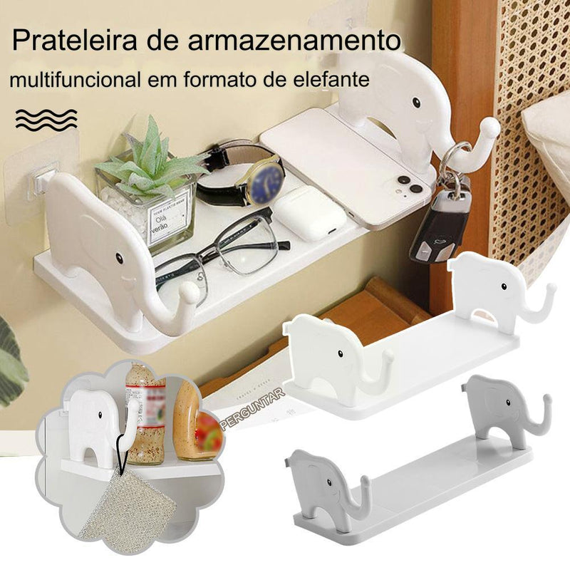 Prateleira de armazenamento em forma de Elefante! I Aproveite nossa Promoção!!!